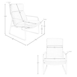 Angel Cerda Luxurious Camel Leather Armchair With Gold Accents - thumbnail 6