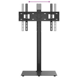 Berkfield Corner Tv Stand 1-Tier For 32-65 Inch Black - thumbnail 7