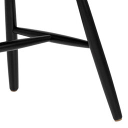 Wyld Haus Freya Set Of 2 Black Lacquered Birch Dining Chairs Slatted Back - thumbnail 7