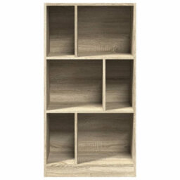 Berkfield Bookcase Sonoma Oak 57X28.5X107.5 Cm Engineered Wood - thumbnail 4