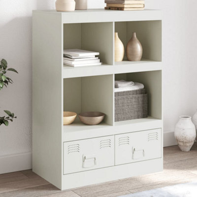 Berkfield Highboard White 67X39X95 Cm Steel - image 1