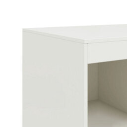 Berkfield Highboard White 67X39X95 Cm Steel - thumbnail 9