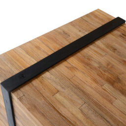 Berkfield Side Table Teak 60X60X38 Cm - thumbnail 4