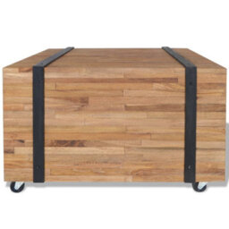 Berkfield Side Table Teak 60X60X38 Cm - thumbnail 2