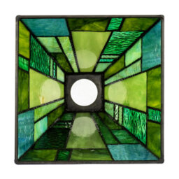 Happy Homewares Art Denergy Savingtiffany Pendant Lighting Shade With Emerald And Green Panels - thumbnail 5
