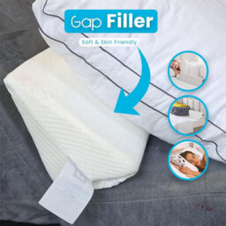 Nod Off Headboard Gap Filler Pillow Bed Guard Wedge Mattress Wedge Pillow Triangular Bolster Pillow Gap Between Bed - Small Single - thumbnail 6