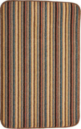 eXtreme Dandy By William Armes, Ios Stripe Indoor Washable Rug, Brown, 100 X 67Cm - thumbnail 1