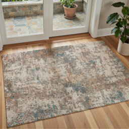 Decoranddecor Rug, Washable Rugs, Bedroom Kitchen Rugs, 80X150Cm, Non-Slip, Pet Friendly, Low Pile, Abstract Rug - Trivon - thumbnail 1