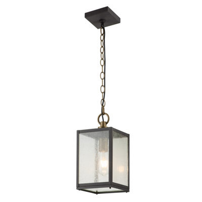 Luminosa Lighting Luminosa Kichler Lahden Outdoor Pendant Ceiling Light Weathered Zinc, Ip44 - image 1