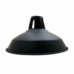 Black Metal 30Cm Ceiling Pendant Light Shade With Reducer Ring  Modern Dome Lampshade For Kitchen, Bedroom, Living Room - thumbnail 1