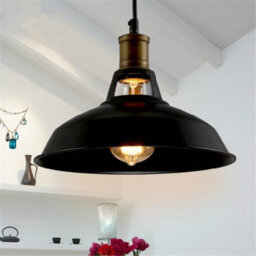 Black Metal 30Cm Ceiling Pendant Light Shade With Reducer Ring  Modern Dome Lampshade For Kitchen, Bedroom, Living Room - thumbnail 5