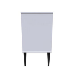 Toledo 3 Drawer Chest In Deep Black & White (Ready Assembled) - thumbnail 2