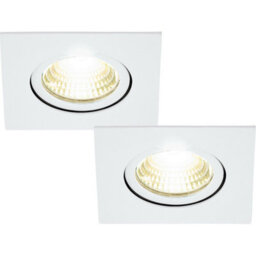 2 Pack White Led Recessed Downlights For Wall And Ceiling - 6W Modern Spotlights - thumbnail 1