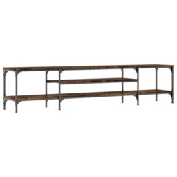 Walplus Tv Cabinet Smoked Oak 201X35X45 Cm Engineered Wood&iron - thumbnail 6