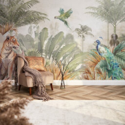I Love Wallpaper Himalayan National Park Mural In Earthy Tones - thumbnail 1