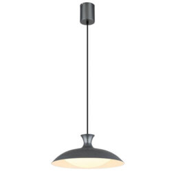 Luminosa Lighting Luminosa Rocha Dome Pendant Ceiling Light Matt Grey Led 3000/4000/6000K - thumbnail 5