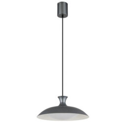 Luminosa Lighting Luminosa Rocha Dome Pendant Ceiling Light Matt Grey Led 3000/4000/6000K - thumbnail 3