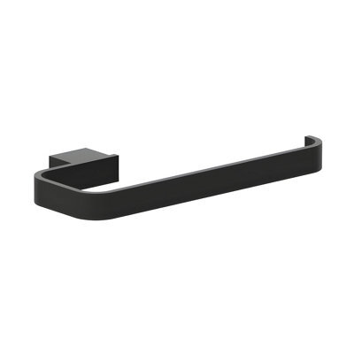 Plum&clay Emilia Bathroom Wall Mounted Matt Black Towel Bar - image 1