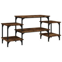Berkfield Tv Cabinet Smoked Oak 117X35X52 Cm Engineered Wood - thumbnail 2