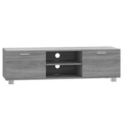 Berkfield Modern Tv Cabinet Grey Sonoma 140X40.5X35 Cm Engineered Wood - image 1