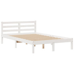 Berkfield Bookcase Bed Without Mattress White 135X190 Cm Doouble Solid Wood Pine - thumbnail 8