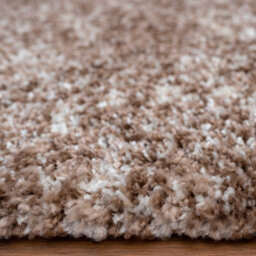 Loomed Super Soft Natural Beige Mottled Shaggy Area Rug 120X170Cm - thumbnail 2
