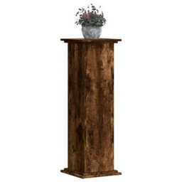 Walplus Plant Stand Smoked Oak 33X33X100 Cm Engineered Wood - thumbnail 3