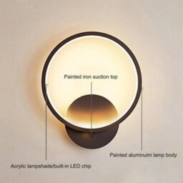 Modern Led Wall Light 3000K Warm Wall Lamp For Bedroom Office Livingroom Arcylic - thumbnail 2
