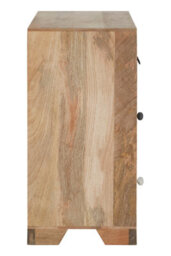 Orsina Mango Wood Tall Sideboard,storage Cabinet With Four Drawers,tall Display Cabinet,eco-Friendly Media Unit - thumbnail 3