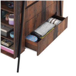 Timber Art Design Abbey Rustic Chest Of Drawers 4 Drawer Bedroom Living Room Storage Industrial - thumbnail 6
