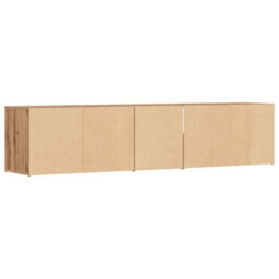 Berkfield Corner Cabinet Artisian Oak 200X40X45 Cm Engineered Wood - thumbnail 6