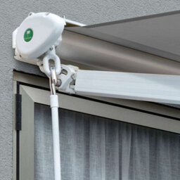 Primrose Awnings 3.0M X 2.5M Retractable Manual Half Cassette Silver Awning Outdoor Patio Canopy - thumbnail 4