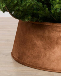 Werchristmas 70 Cm Mocha Velvet Christmas Tree Collar - thumbnail 3