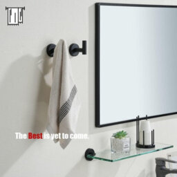 4 Pack Bathroom Set, Brushed Silver, Towel Hook, Wall Hook, Home Hook, Stainless Steel - thumbnail 2