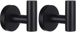 4 Pack Bathroom Set, Brushed Silver, Towel Hook, Wall Hook, Home Hook, Stainless Steel - thumbnail 1