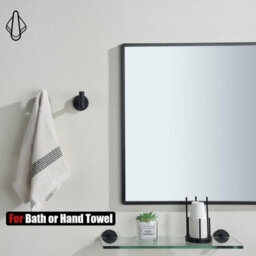 4 Pack Bathroom Set, Brushed Silver, Towel Hook, Wall Hook, Home Hook, Stainless Steel - thumbnail 3