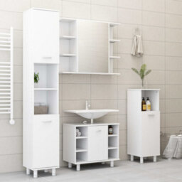 Vidaxl Bathroom Mirror Cabinet White 80X20.5X64 Cm Engineered Wood - thumbnail 8