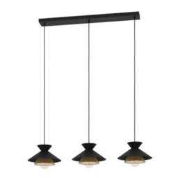 Eglo Grizedale 3 Light Steel Brass Pendant - thumbnail 2