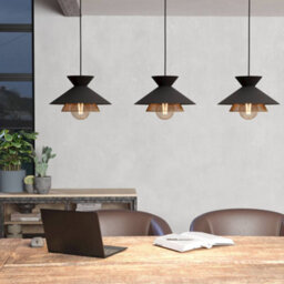 Eglo Grizedale 3 Light Steel Brass Pendant - thumbnail 1