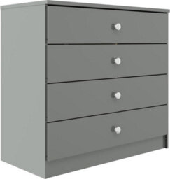 Denver Grey Gloss 2 Door Double Wardrobe 3 Piece Bedroom Furniture Set - thumbnail 8