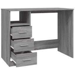 Berkfield Desk With Drawers Grey Sonoma 102X50X76 Cm Engineered Wood - thumbnail 7