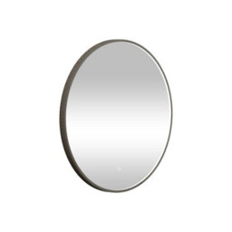 Royal Bathrooms Luxor 800 X 800mm Gun Metal Grey Round Framed Mirror Within Frame Led, Touch Sensor & Demister Pad - thumbnail 6