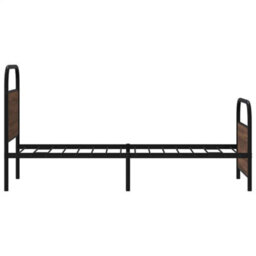 Berkfield Bed Frame Without Mattress 75X190 Cm Small Single Brown Oak Engineered Wood - thumbnail 6