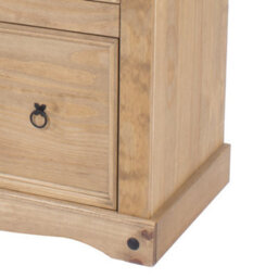 Core Products Premium Corona 2+2 Drawer Chest Of Drawers - Antique Waxed Pine, H103.8Cm X W91.0Cm X D47.0Cm - thumbnail 6