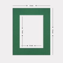 Ak Frames 10X8 Emerald Picture Mounts To Fit 7X5 Aperture Size - Mount Board Only (No Frame Included) - thumbnail 3