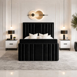 Derwent Tv Bed With Ottoman Gas Lift Storge Beige - thumbnail 2