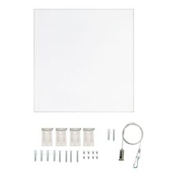 GoodHome Boyle Matt White Porcelain Effect Square Neutral White Led Light Panel (L)595mm - thumbnail 3