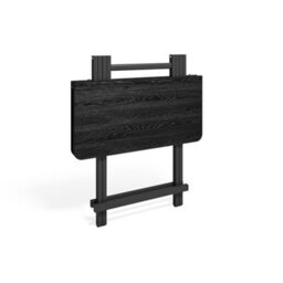 Living And Home Heavy Duty Square Black Wooden Folding Table With Metal Leg For Indoor 700 X 700 mm - thumbnail 4