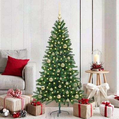 Vidaxl Christmas Tree With 150 Leds With Stand Green 150 Cm Pe - image 1