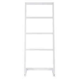 White Bamboo Freestanding Towel Rack Drying Stand & Holder With 4 Clothes Rails - thumbnail 6